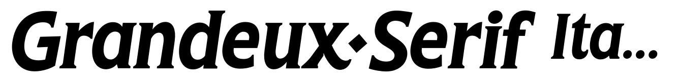 Grandeux Serif Italic